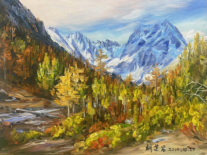 ������������ �ͻ�������������ϵ��հ���ѩɽ  hdc-15232azj ��Ʒ�ߴ磺30x40cm �����ͻ�  2016�����ֻ���Ʒ